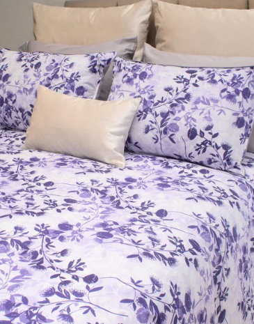 Duvet Cover Purple Silhouette